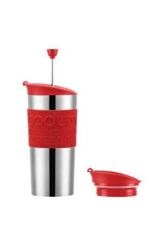 Mug à piston isotherme en acier inoxydable Travel Press -  35 cl