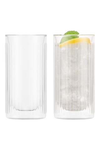 2 verres double paroi en verre borosilicate Dourobar - 28 cl