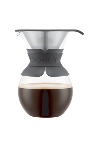 Cafetière à filtre permanent en verre borosilicate - 1 l - 8 tasses