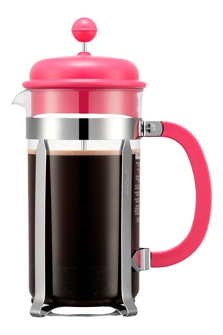 Cafetière à piston en acier inoxydable, verre borosilicate et silicone Caffetiera - 1 l