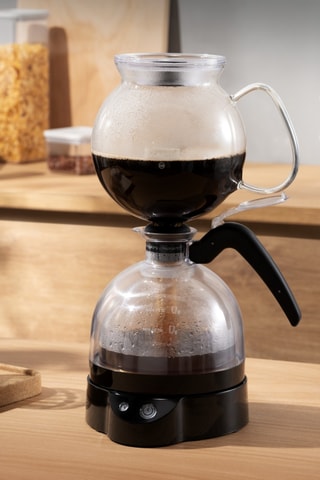 Cafetière en acier inoxydable et verre borosilicate ePEBO - 1 l - 1000 W