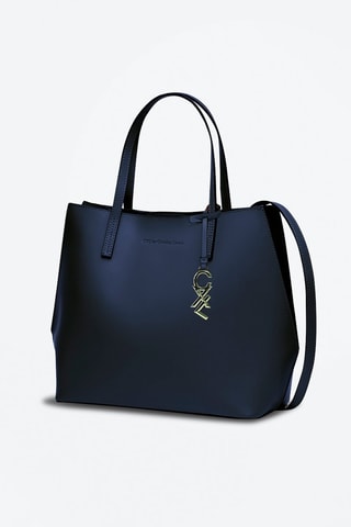Shopping bag in pelle Rivoli - Navy