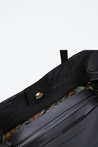 Shopping bag in pelle Rivoli - Navy