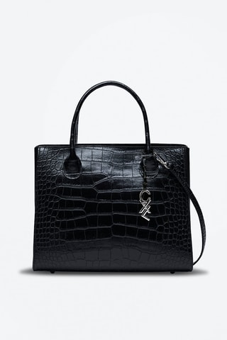 Borsa a mano in pelle Montaigne - Nero