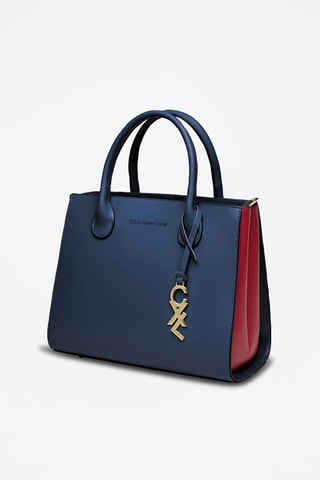 Borsa a mano in pelle Montaigne - Blu