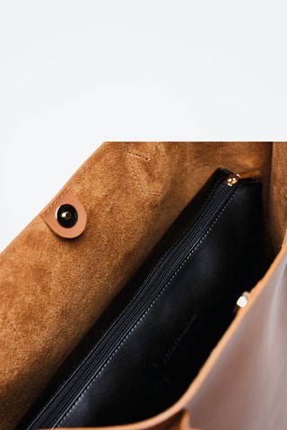 Shopping bag in pelle George V - Marrone