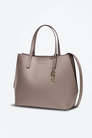 Shopping bag in pelle Rivoli - Beige