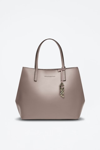Shopping bag in pelle Rivoli - Beige