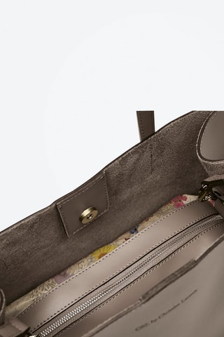 Shopping bag in pelle Rivoli - Beige