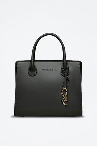 Borsa a mano in pelle Montaigne - Nero