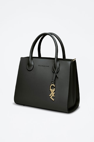 Borsa a mano in pelle Montaigne - Nero