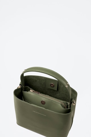 Borsa a mano in pelle di vitello Vaugirard - Verde