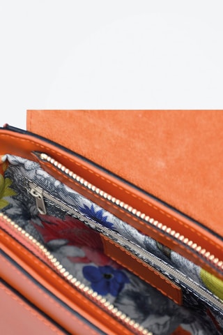 Borsa a mano in pelle Haussmann - Arancione
