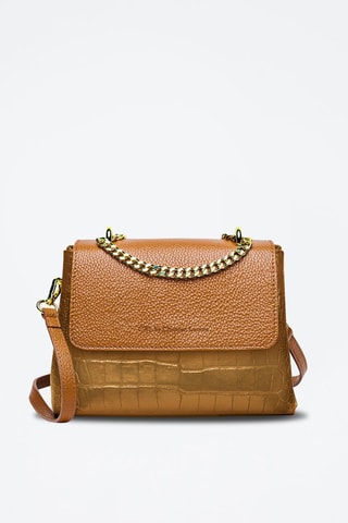 Borsa a tracolla in pelle Cremieux - Arancione