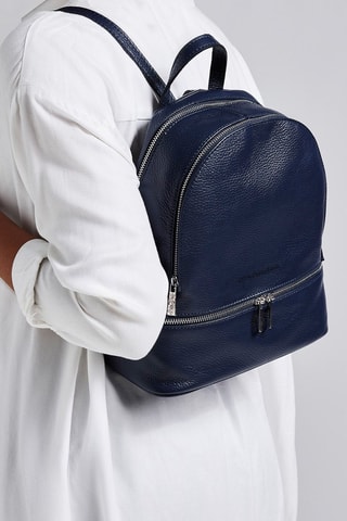 Zaino in pelle Montorgueil - Blu