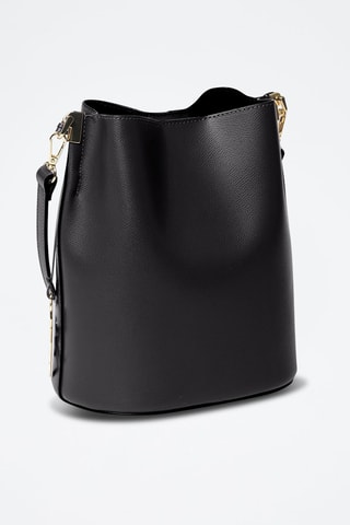 Borsa a spalla in pelle di vitello Versailles - Nero