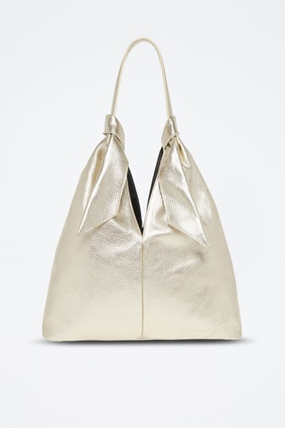Borsa a spalla in pelle - Dorato