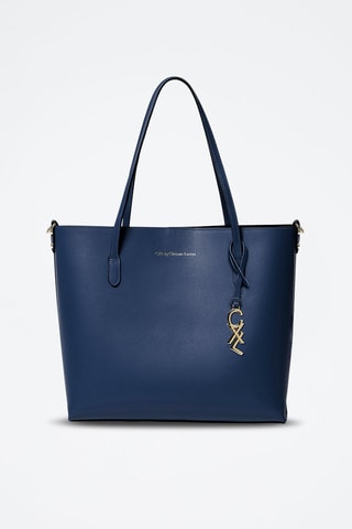 Borsa a mano in pelle di vitello Vendôme - Blu