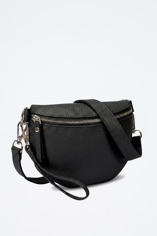 Marsupio in pelle di vitello Théa - Nero