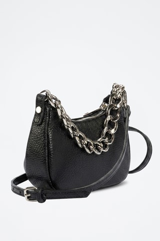 Borsa a tracolla in pelle di vitello Mia - Nero