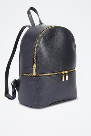 Zaino in pelle di vitello Margot - Blu