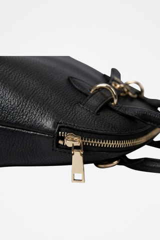 Borsa a mano in pelle di vitello Célia - Nero
