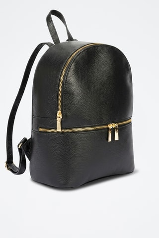 Zaino in pelle di vitello Margot - Nero