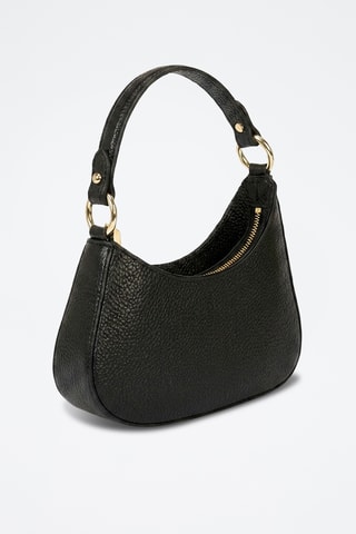 Borsa a spalla in pelle di vitello Nevia - Nero