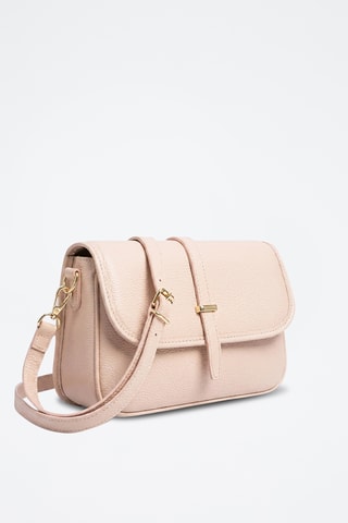 Borsa a tracolla in pelle di vitello Amalfi - Beige