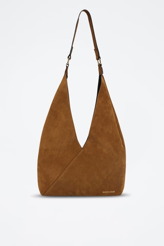 Borsa a spalla in pelle di vitello Mabillon - Marrone