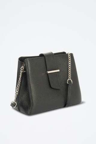 Borsa a tracolla in pelle di vitello Séraphine - Nero