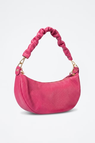 Borsa a spalla in pelle di vitello Zélie - Rosa