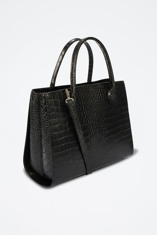 Sac à main en cuir Juliette - Noir
