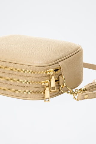 Borsa a tracolla in pelle di vitello Romane - Taupe