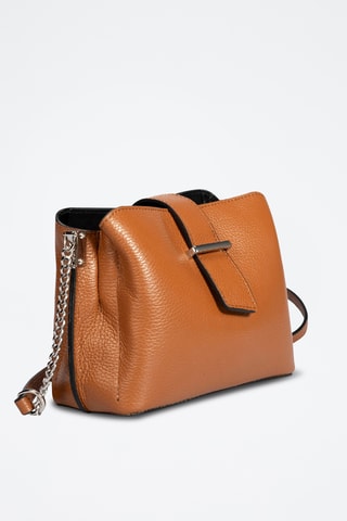 Borsa a tracolla in pelle di vitello Séraphine - Marrone