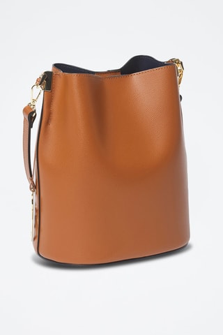 Borsa a spalla in pelle di vitello Versailles - Marrone