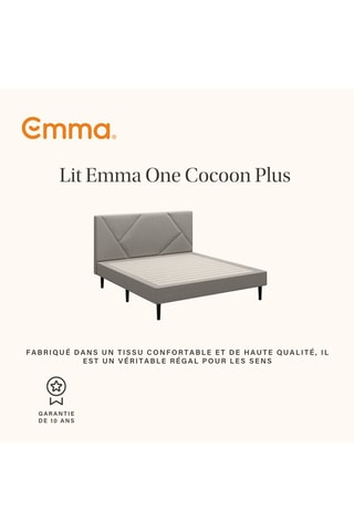 Matelas Emma Original Elite, lit One Cocoon Plus et 2 oreillers Original Adapt Elite