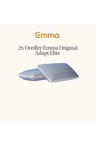 Matelas Emma Original Elite, lit One Cocoon Plus et 2 oreillers Original Adapt Elite