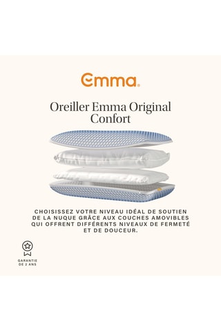 Oreiller Emma Original Confort Elite - Blanc