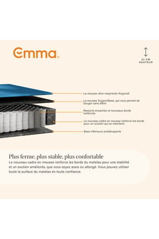 Matelas Original Lite et surmatelas Emma Original