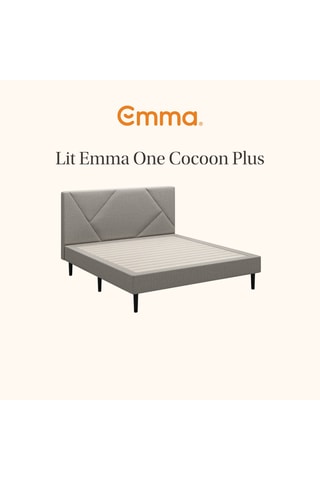 Matelas Emma Original Elite, lit One Cocoon Plus et 2 oreillers Original Confort Elite
