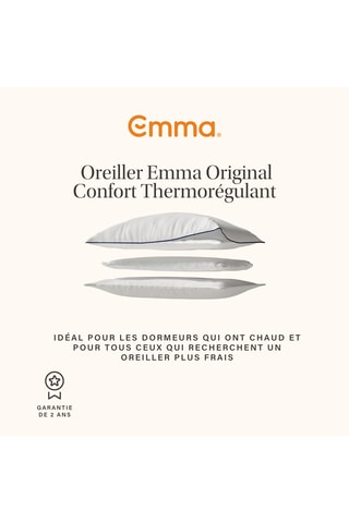 Matelas Original Lite, lit One Cocoon Lite Emma et 2 oreillers Emma Original Adapt Thermorégulant
