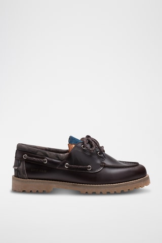 Sapatos de vela em couro - Castanho
