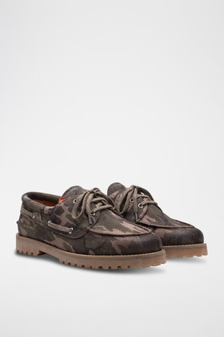 Sapatos de vela em couro - Castanho
