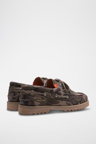 Sapatos de vela em couro - Castanho