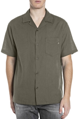 Camisa em linho - Verde