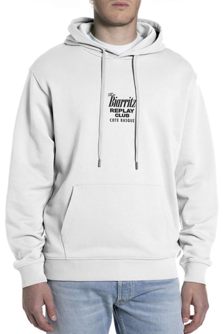 Sweat com capuz - Branco