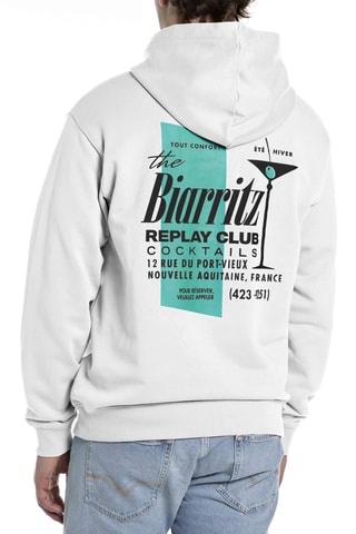 Sweat com capuz - Branco