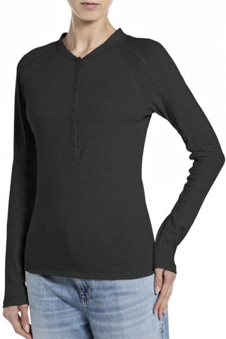 T-shirt em linho - Preto