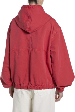 Casaco com capuz - Vermelho